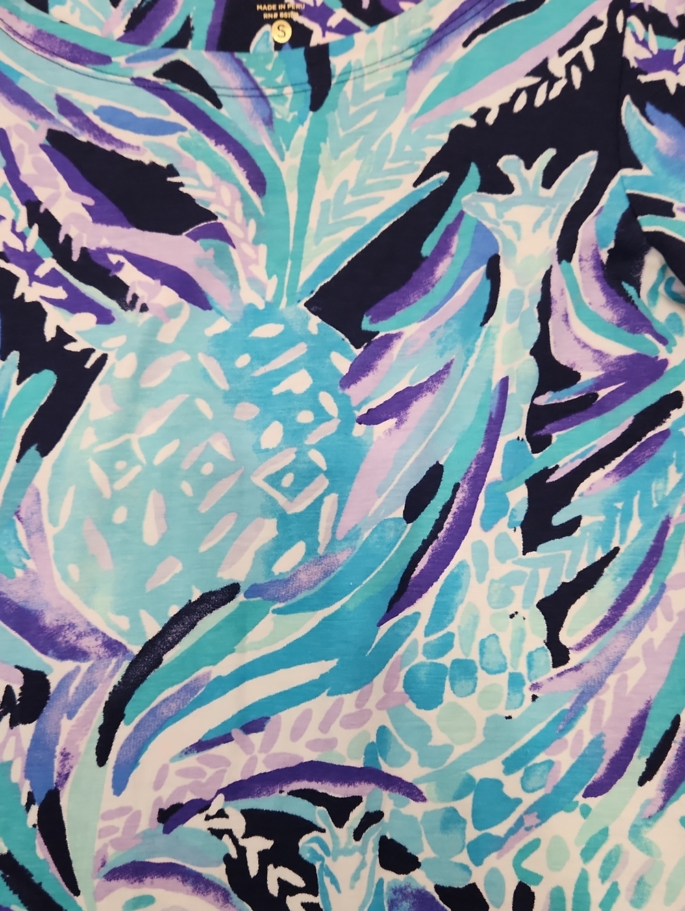 Lilly Pulitzer Hollee Dress S "Alotta Colada" 100% Cotton Coastal Tropical Beach - Picture 4 of 4